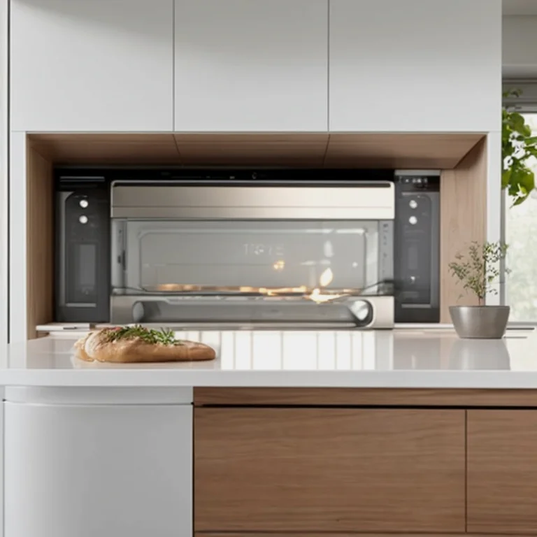 Moderner AI-gesteuerter Küchenofen in Aktion